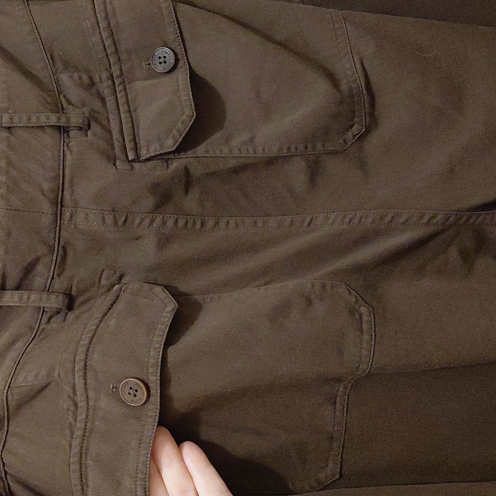 GUC Lauren Ralph Lauren Brown Cargo Pants 20W 6 Pockets Adjust Waist See Note* - Picture 4 of 7